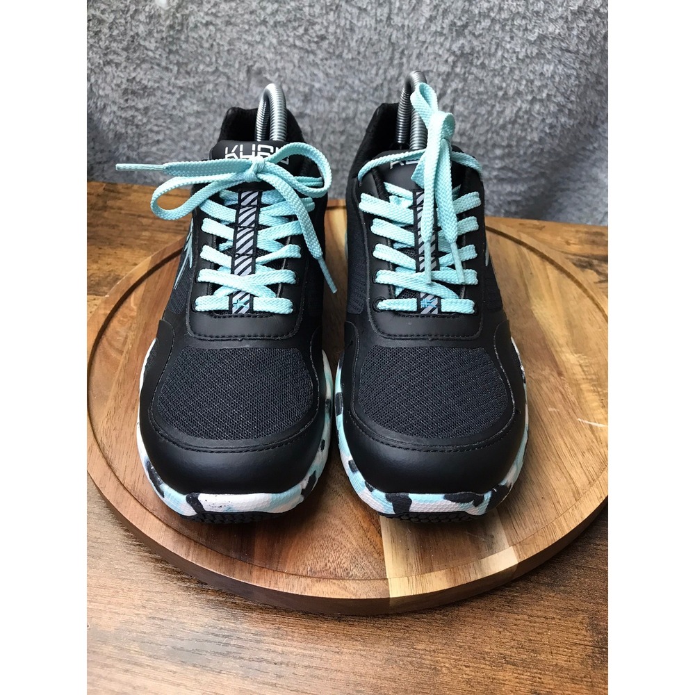 Kuru Carrera Sneakers Womens 8.5 Black Blue Marble Training Running Shoes
